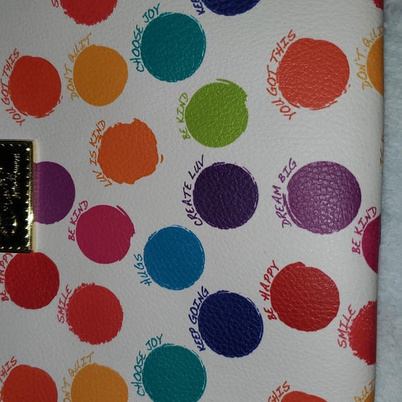 Betsey Johnson Polka Dot Be Kind Wristlet - Picture 5 of 12